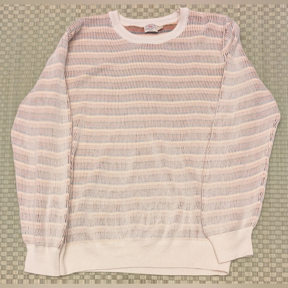 Faherty Sunwashed Crewneck Sweater in Desert Hills Men's Size XL